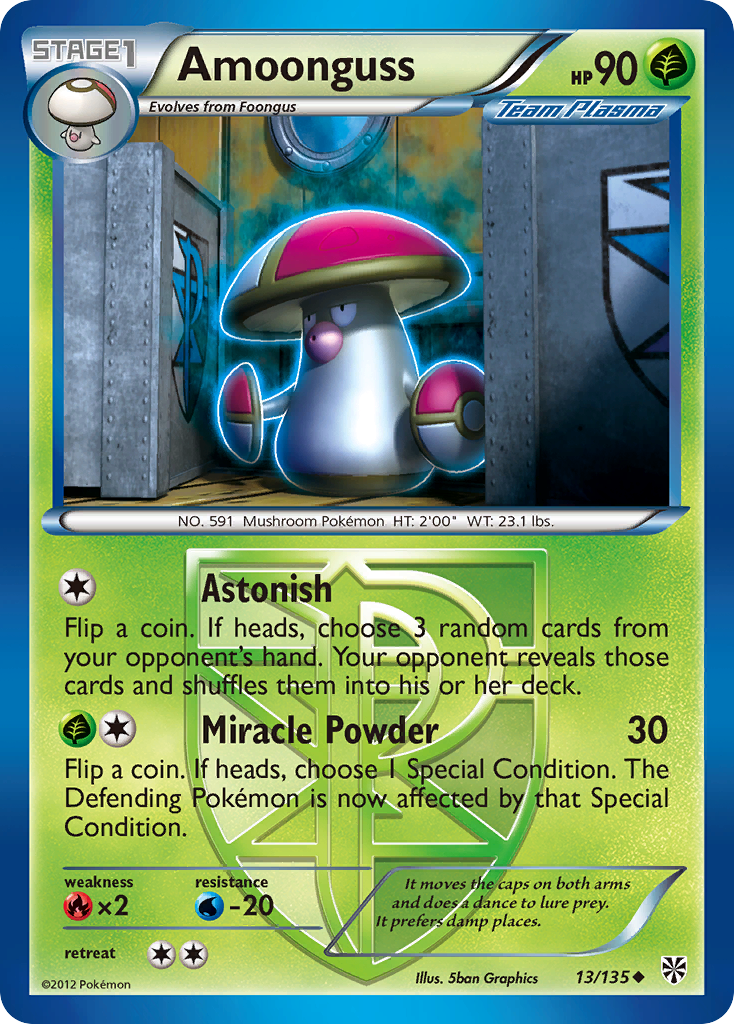 Amoonguss (13/135) [Black & White: Plasma Storm] | Jomio and Rueliete's Cards and Comics