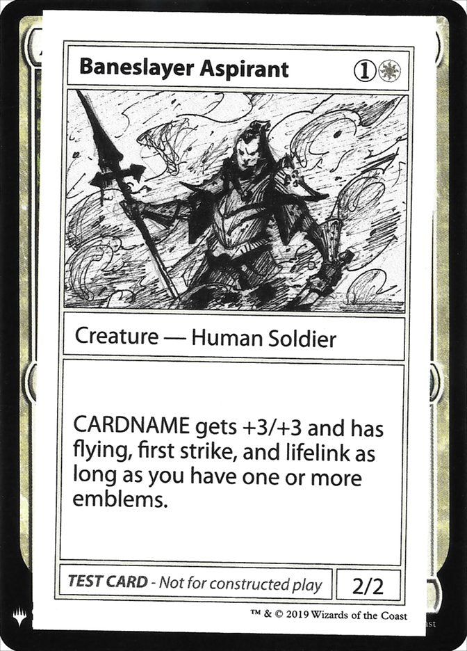 Baneslayer Aspirant [Mystery Booster Playtest Cards] | Jomio and Rueliete's Cards and Comics