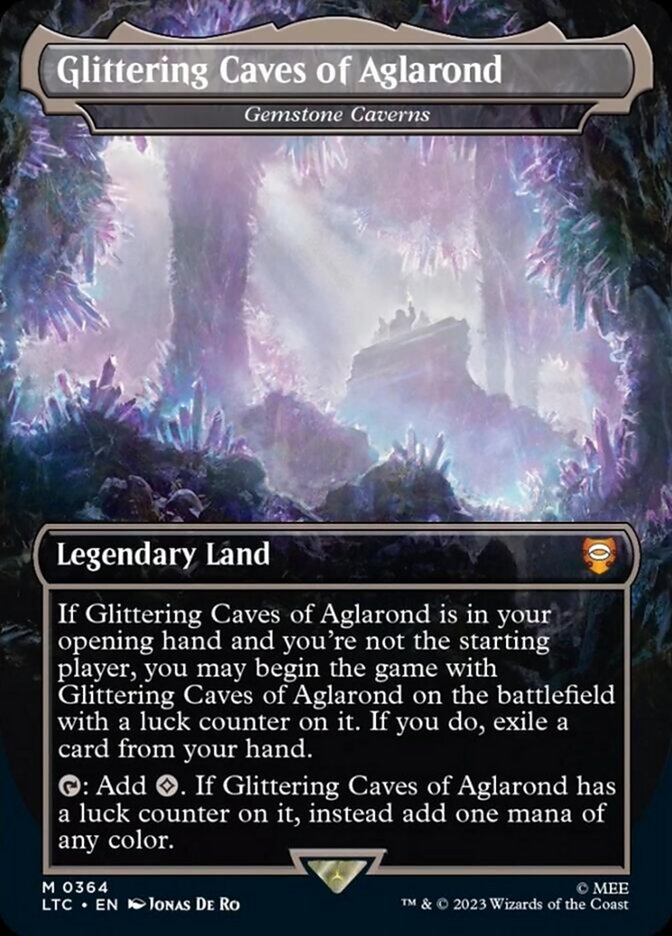 Glittering Caves of Aglarond - Gemstone Caverns [The Lord of the Rings: Tales of Middle-Earth Commander] | Jomio and Rueliete's Cards and Comics