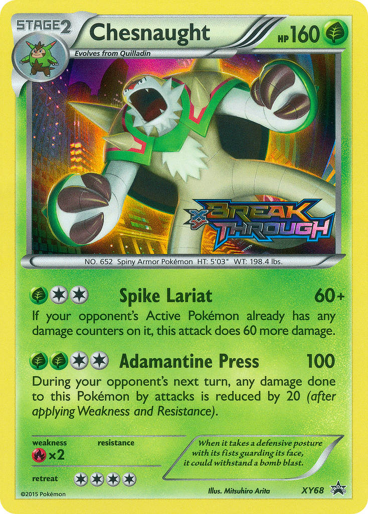 Chesnaught (XY68) [XY: Black Star Promos] | Jomio and Rueliete's Cards and Comics