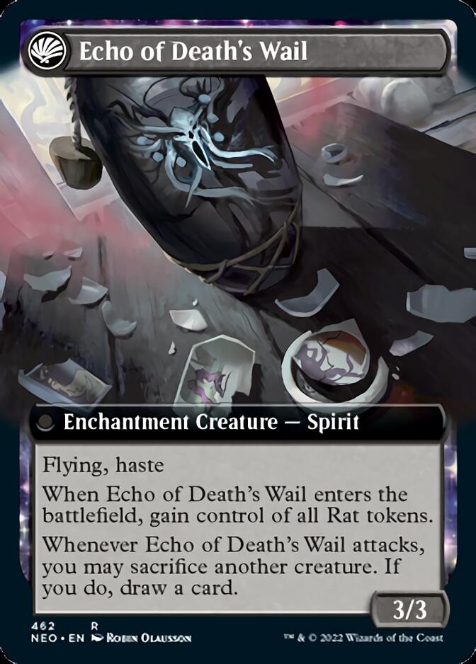 Tribute to Horobi // Echo of Death's Wail (Extended Art) [Kamigawa: Neon Dynasty] | Jomio and Rueliete's Cards and Comics