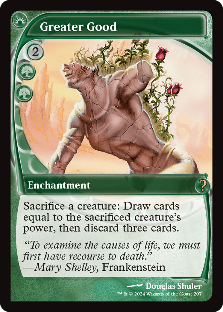 Greater Good (Future Sight) [Mystery Booster 2] | Jomio and Rueliete's Cards and Comics
