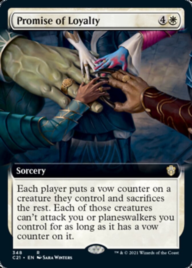 Promise of Loyalty (Extended Art) [Commander 2021] | Jomio and Rueliete's Cards and Comics