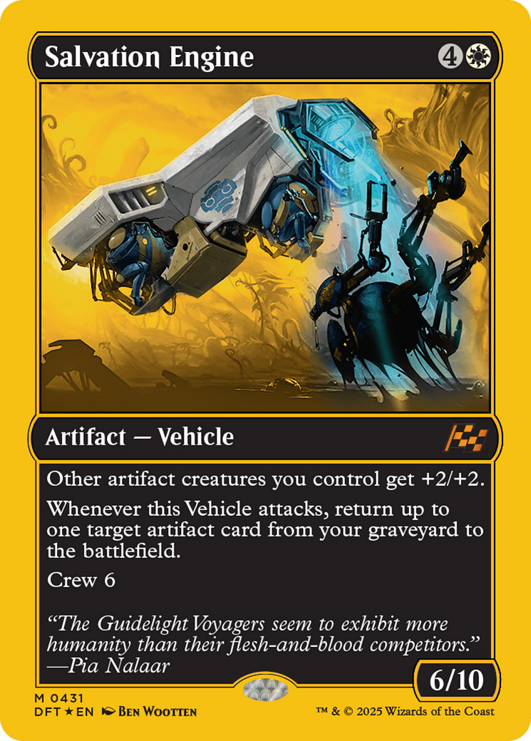 Salvation Engine (First-Place Foil) [Aetherdrift] | Jomio and Rueliete's Cards and Comics