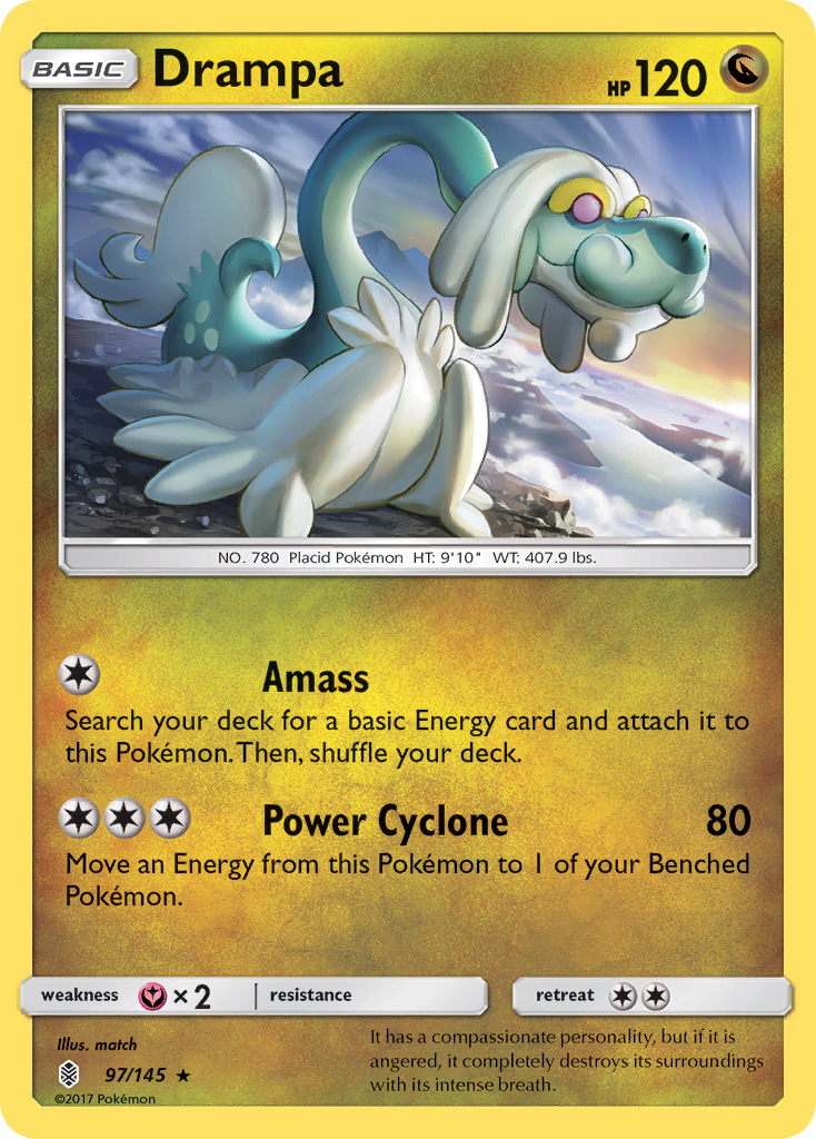 Drampa (97/145) [Sun & Moon: Guardians Rising] | Jomio and Rueliete's Cards and Comics