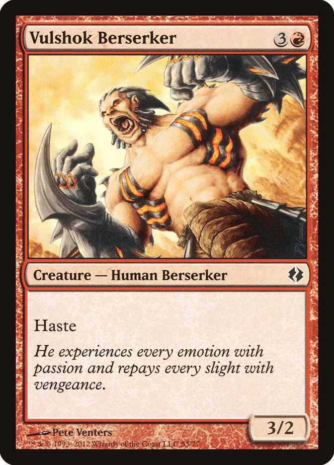 Vulshok Berserker [Duel Decks: Venser vs. Koth] | Jomio and Rueliete's Cards and Comics