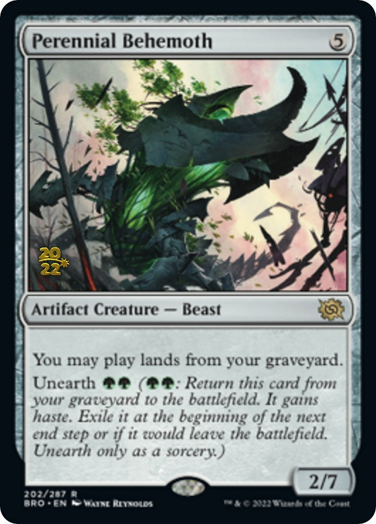 Perennial Behemoth [The Brothers' War Prerelease Promos] | Jomio and Rueliete's Cards and Comics