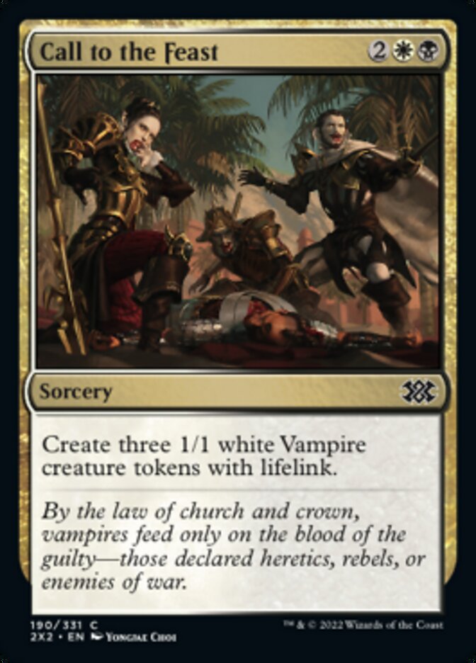 Call to the Feast [Double Masters 2022] | Jomio and Rueliete's Cards and Comics