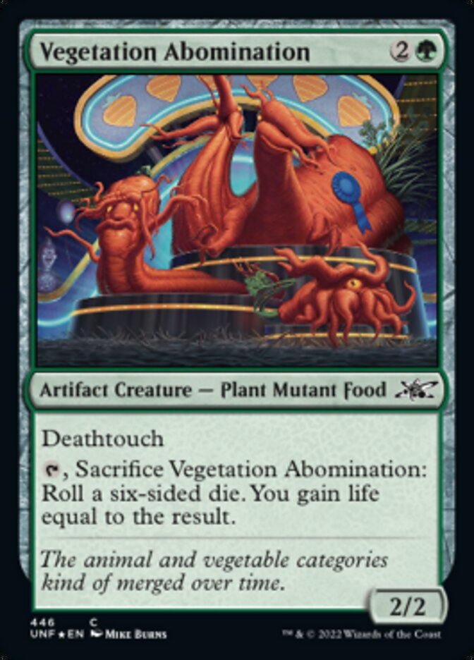 Vegetation Abomination (Galaxy Foil) [Unfinity] | Jomio and Rueliete's Cards and Comics