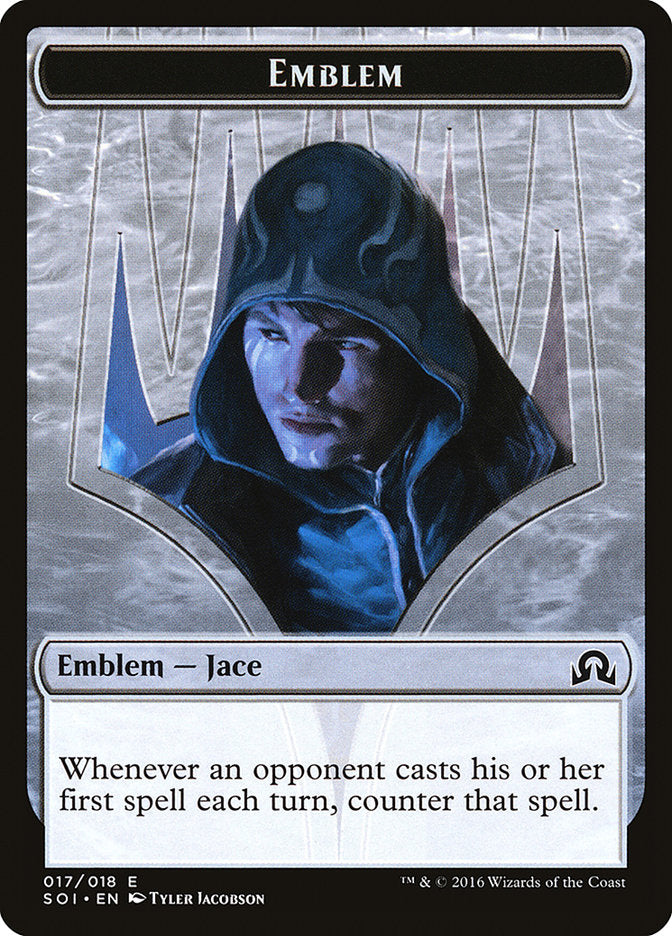 Jace, Unraveler of Secrets Emblem [Shadows over Innistrad Tokens] | Jomio and Rueliete's Cards and Comics