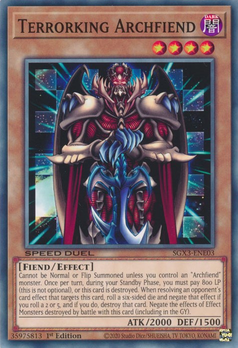 Terrorking Archfiend [SGX3-ENE03] Common | Jomio and Rueliete's Cards and Comics