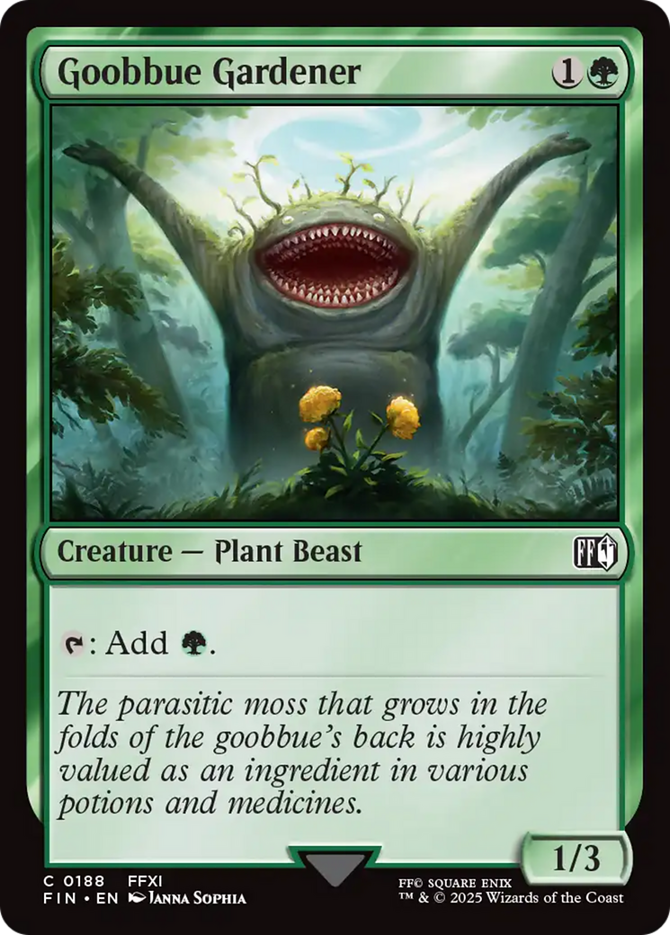 Goobbue Gardener [FINAL FANTASY] | Jomio and Rueliete's Cards and Comics