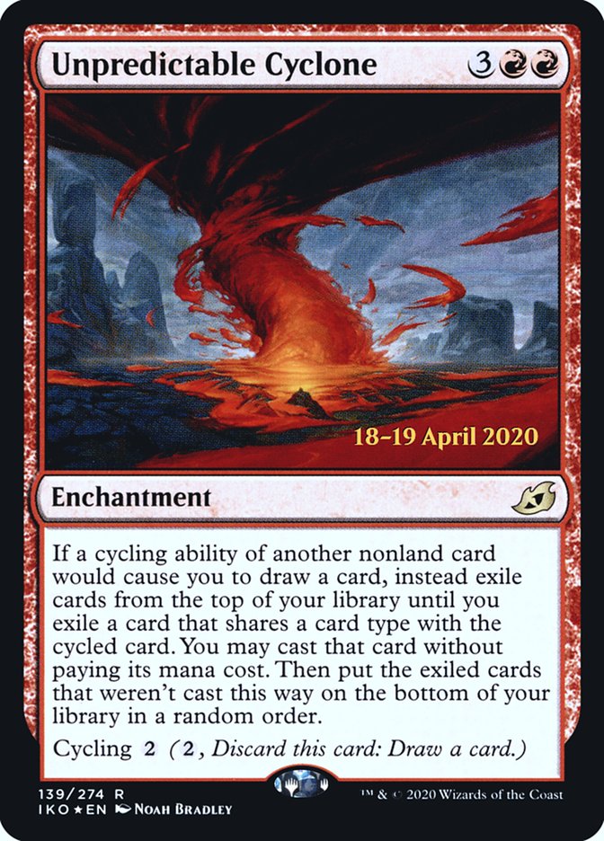 Unpredictable Cyclone [Ikoria: Lair of Behemoths Prerelease Promos] | Jomio and Rueliete's Cards and Comics