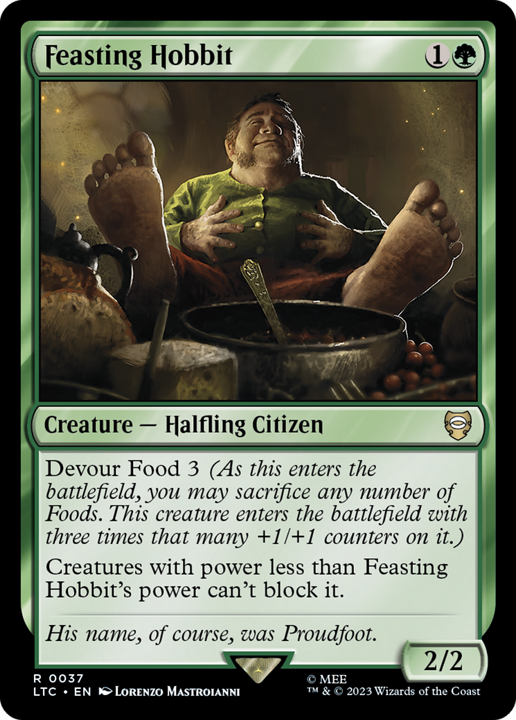 Feasting Hobbit [The Lord of the Rings: Tales of Middle-Earth Commander] | Jomio and Rueliete's Cards and Comics