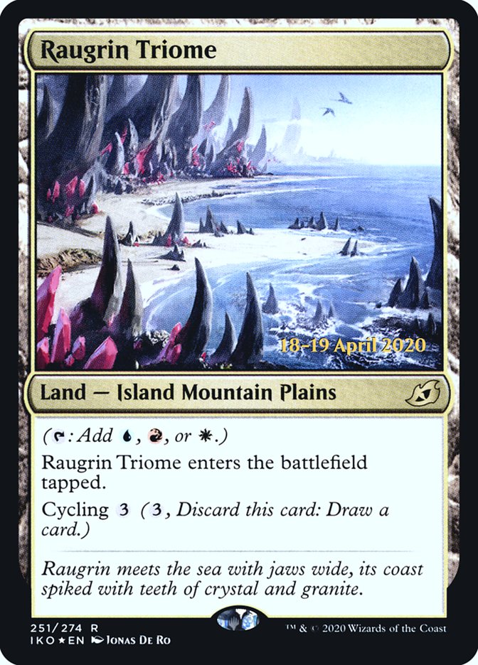 Raugrin Triome [Ikoria: Lair of Behemoths Prerelease Promos] | Jomio and Rueliete's Cards and Comics