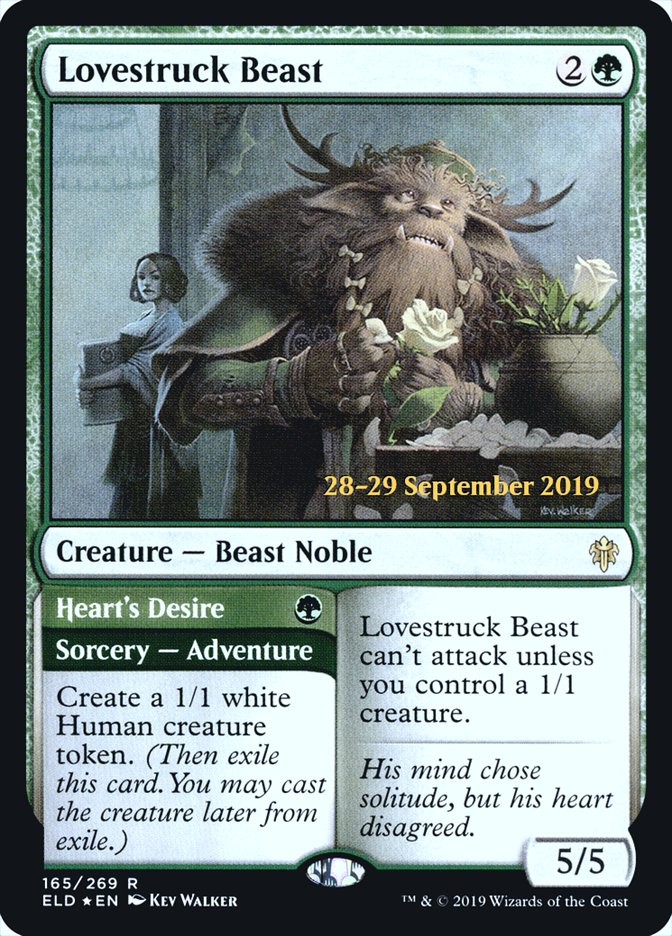 Lovestruck Beast // Heart's Desire [Throne of Eldraine Prerelease Promos] | Jomio and Rueliete's Cards and Comics