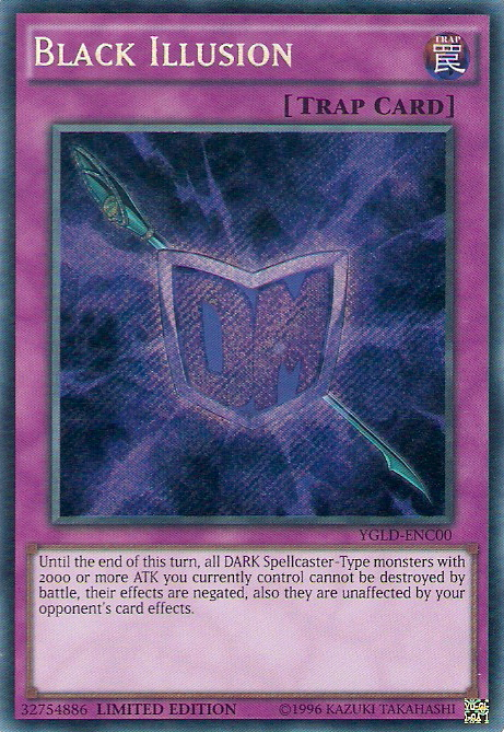 Black Illusion [YGLD-ENC00] Secret Rare | Jomio and Rueliete's Cards and Comics