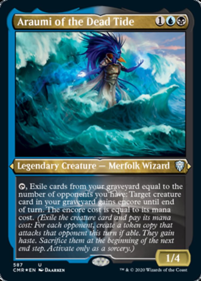 Araumi of the Dead Tide (Etched) [Commander Legends] | Jomio and Rueliete's Cards and Comics