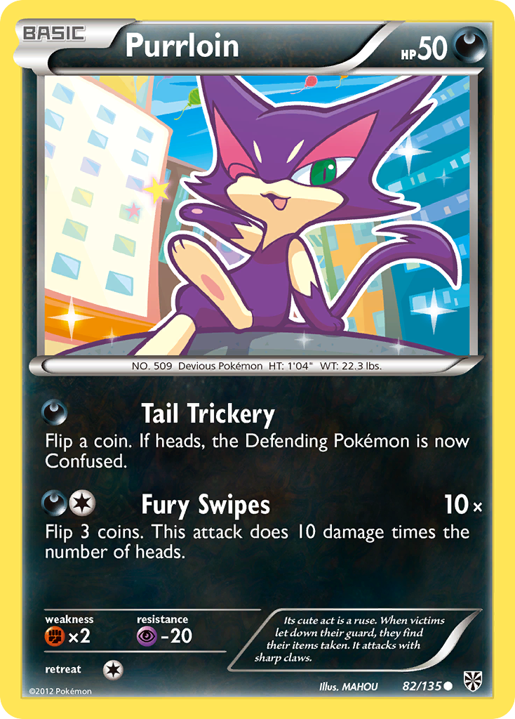 Purrloin (82/135) [Black & White: Plasma Storm] | Jomio and Rueliete's Cards and Comics