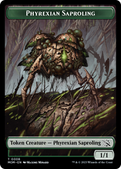 First Mate Ragavan // Phyrexian Saproling Double-Sided Token [March of the Machine Tokens] | Jomio and Rueliete's Cards and Comics