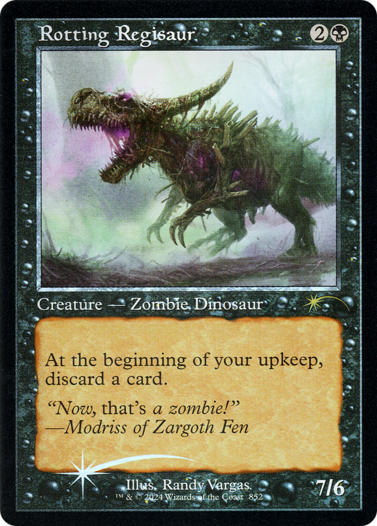 Rotting Regisaur (Retro Frame) [Secret Lair Drop Series] | Jomio and Rueliete's Cards and Comics
