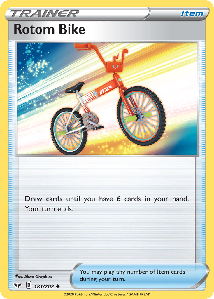 Rotom Bike (181/202) [Sword & Shield: Base Set] | Jomio and Rueliete's Cards and Comics