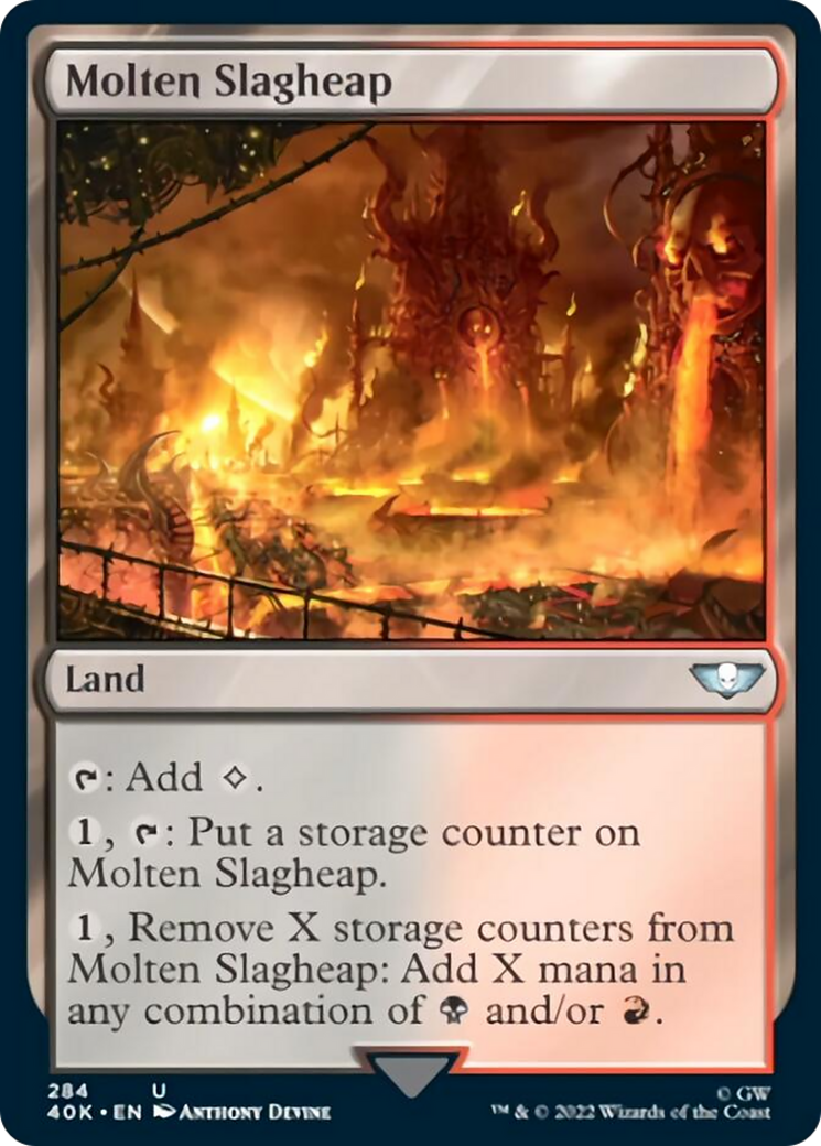 Molten Slagheap (Surge Foil) [Warhammer 40,000] | Jomio and Rueliete's Cards and Comics