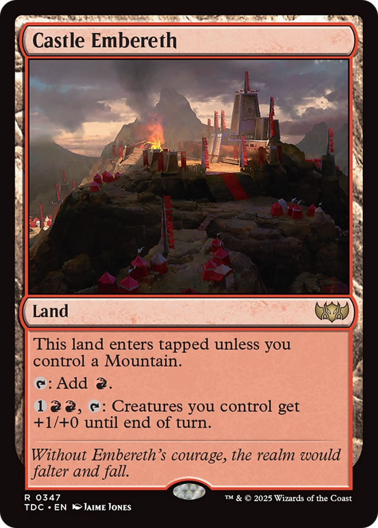 Castle Embereth [Tarkir: Dragonstorm Commander] | Jomio and Rueliete's Cards and Comics