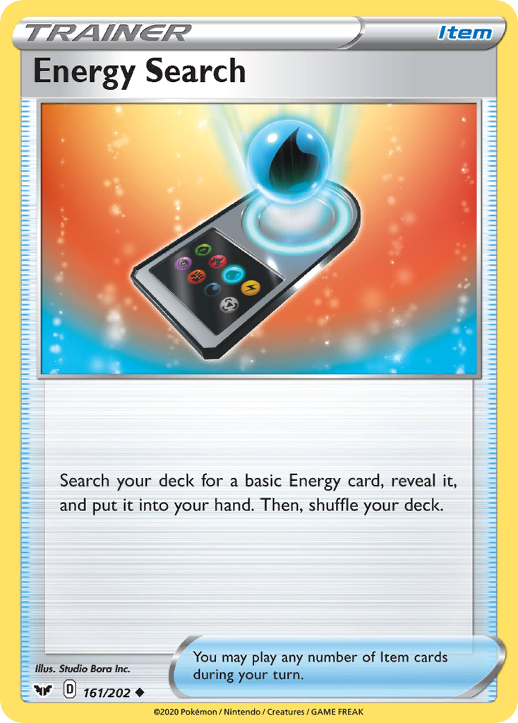 Energy Search (161/202) [Sword & Shield: Base Set] | Jomio and Rueliete's Cards and Comics