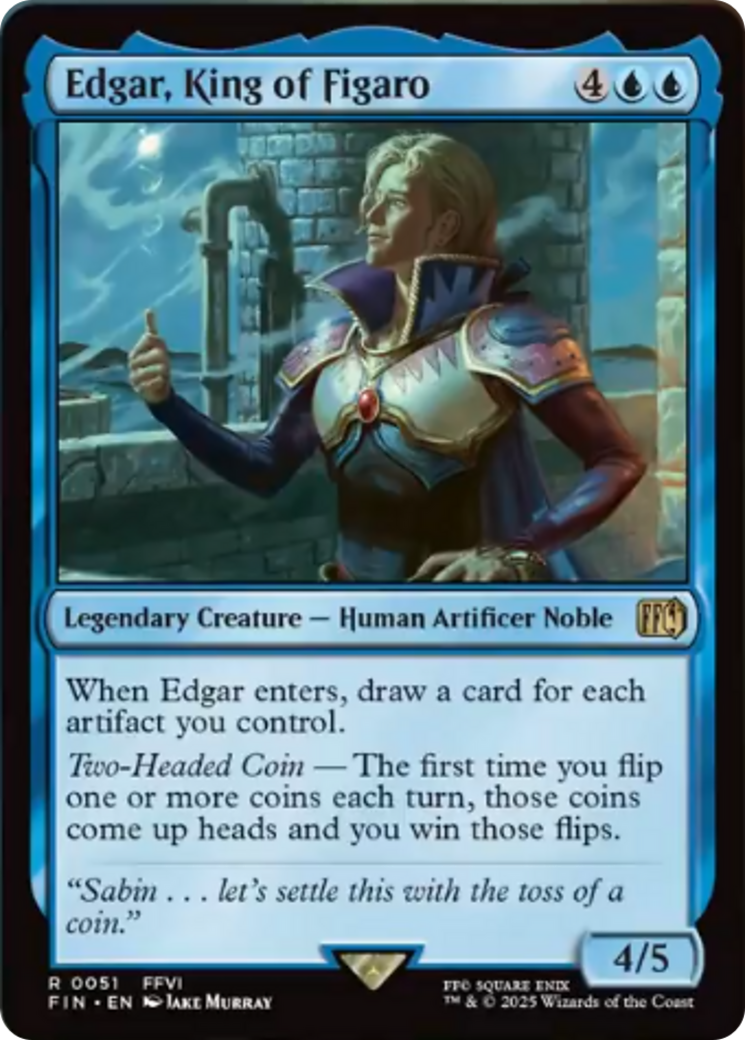 Edgar, King of Figaro [FINAL FANTASY] | Jomio and Rueliete's Cards and Comics