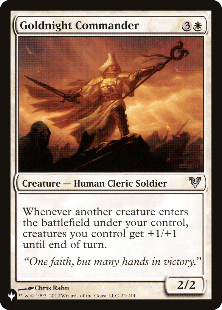 Goldnight Commander [The List] | Jomio and Rueliete's Cards and Comics