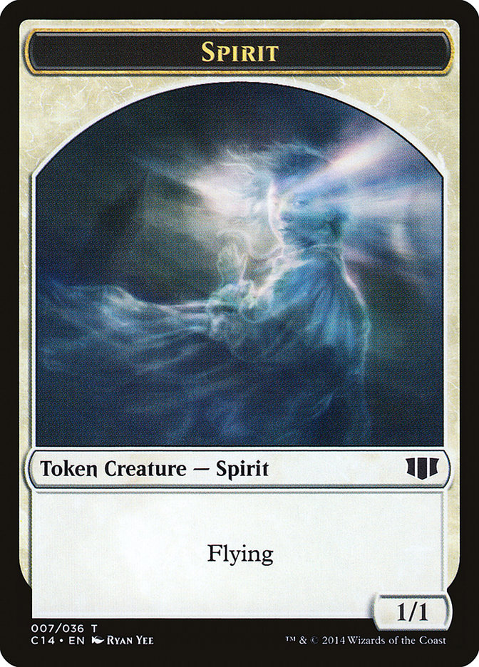 Soldier // Spirit Double-Sided Token [Commander 2014 Tokens] | Jomio and Rueliete's Cards and Comics