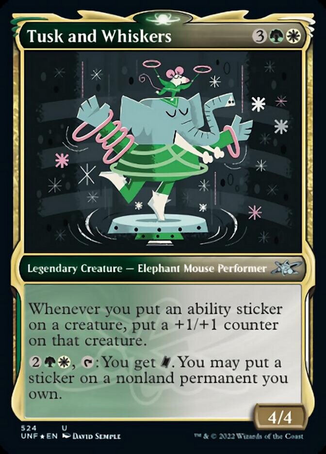 Tusk and Whiskers (Showcase) (Galaxy Foil) [Unfinity] | Jomio and Rueliete's Cards and Comics