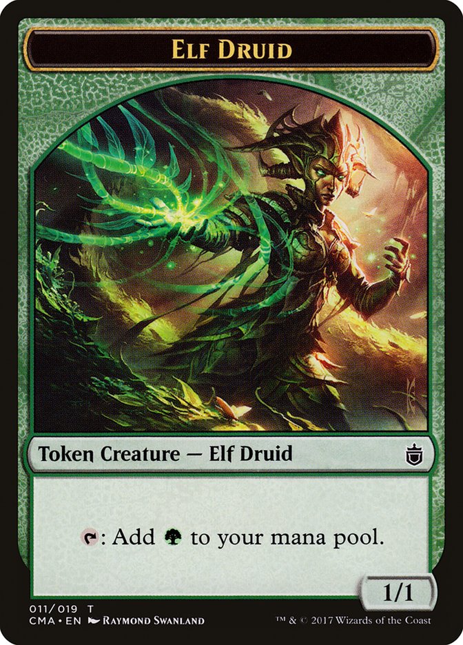 Elf Druid Token [Commander Anthology Tokens] | Jomio and Rueliete's Cards and Comics