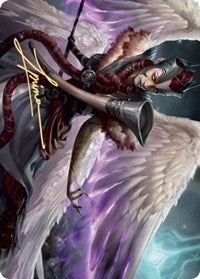 Firja, Judge of Valor Art Card (Gold-Stamped Signature) [Kaldheim Art Series] | Jomio and Rueliete's Cards and Comics