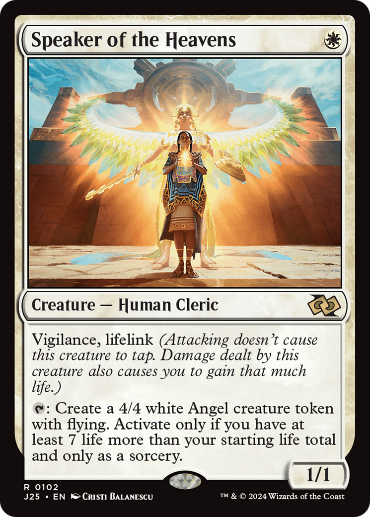 Speaker of the Heavens [Foundations Jumpstart] | Jomio and Rueliete's Cards and Comics