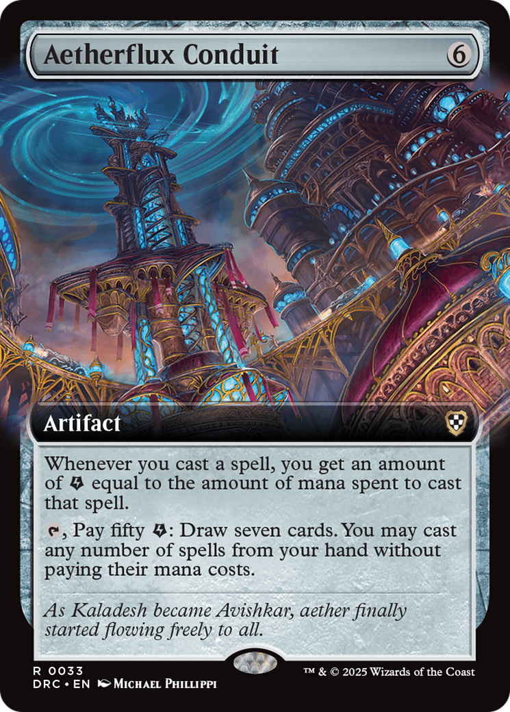 Aetherflux Conduit (Extended Art) [Aetherdrift Commander] | Jomio and Rueliete's Cards and Comics