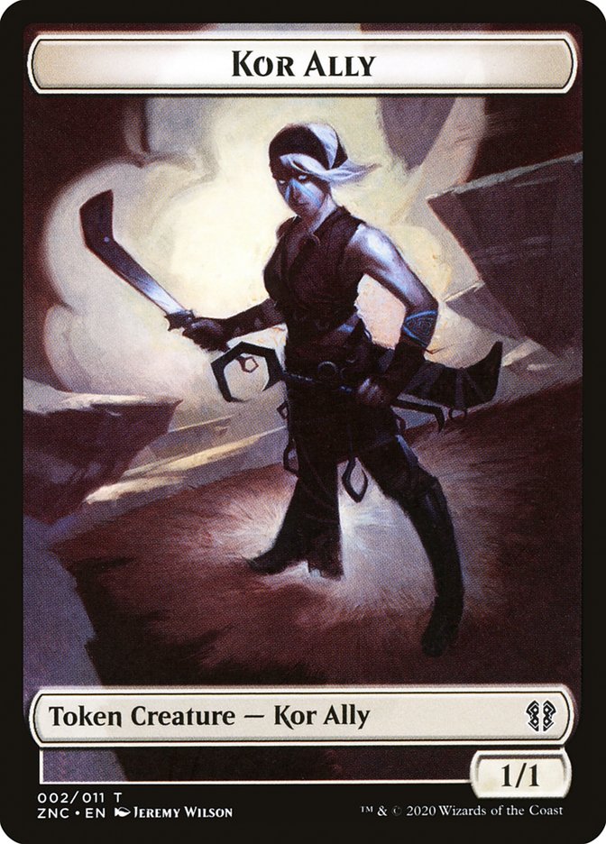 Bird // Kor Ally Double-Sided Token [Zendikar Rising Commander Tokens] | Jomio and Rueliete's Cards and Comics