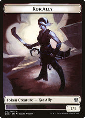 Bird // Kor Ally Double-Sided Token [Zendikar Rising Commander Tokens] | Jomio and Rueliete's Cards and Comics