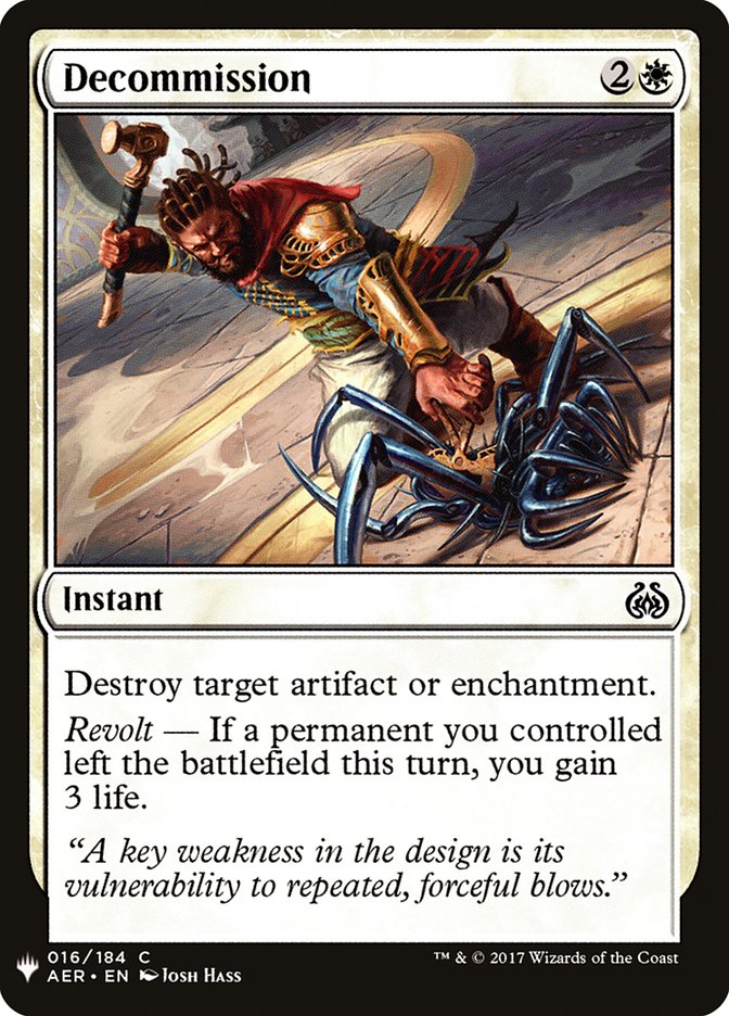 Decommission [Mystery Booster] | Jomio and Rueliete's Cards and Comics