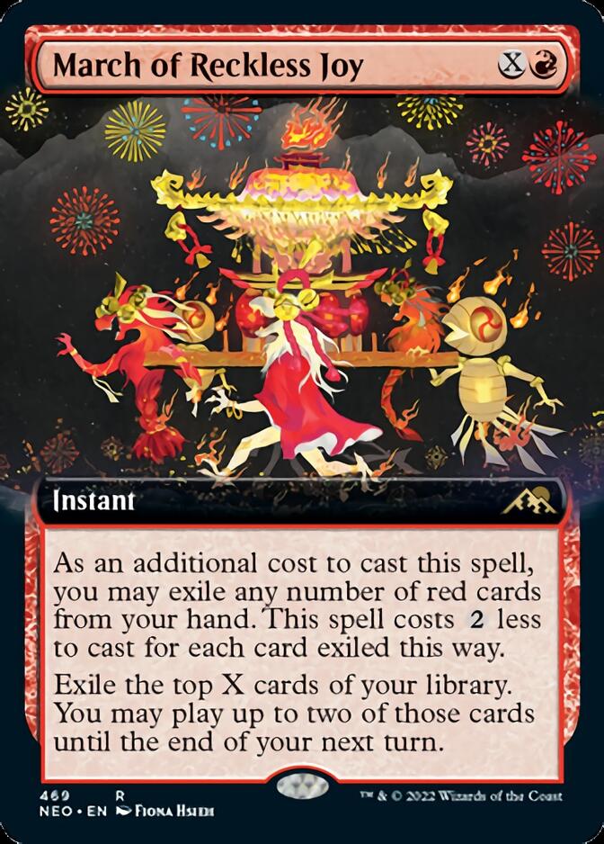 March of Reckless Joy (Extended Art) [Kamigawa: Neon Dynasty] | Jomio and Rueliete's Cards and Comics