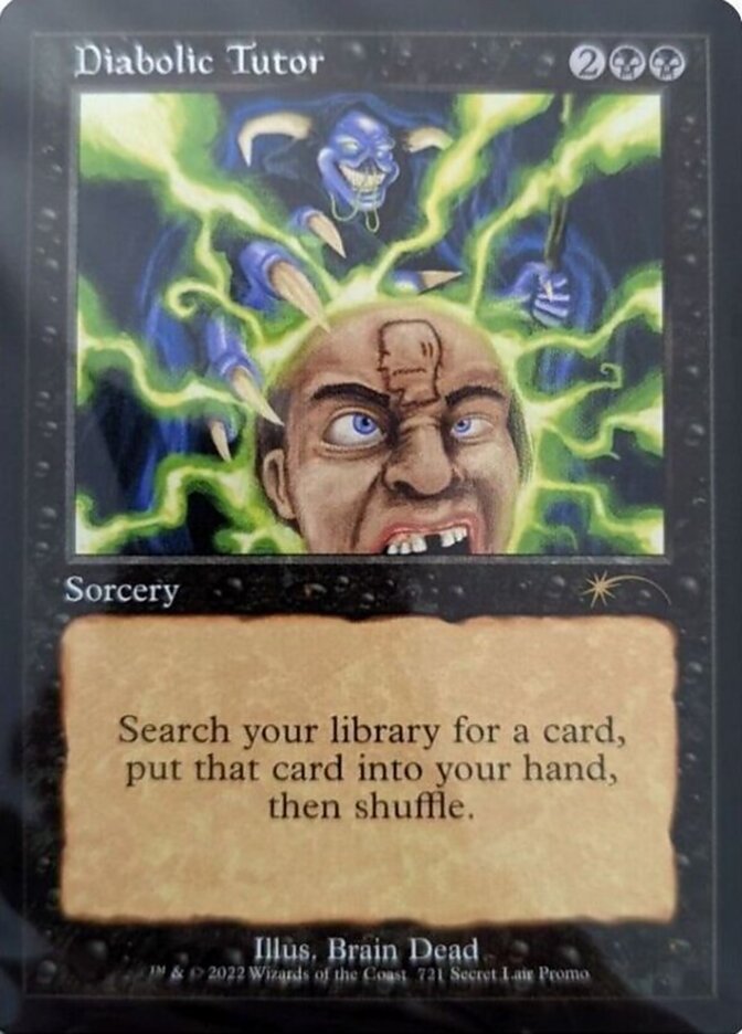 Diabolic Tutor (Retro) [Secret Lair Drop Promos] | Jomio and Rueliete's Cards and Comics