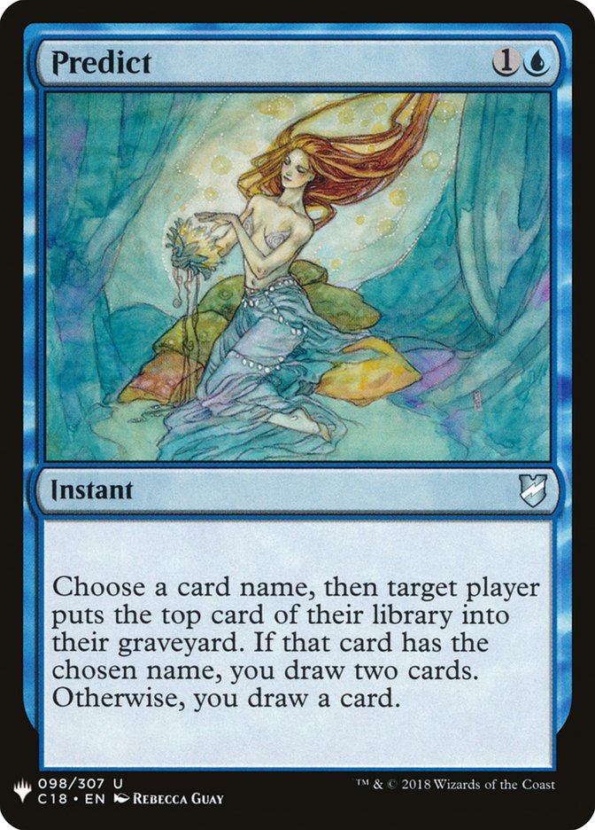 Predict [Mystery Booster] | Jomio and Rueliete's Cards and Comics