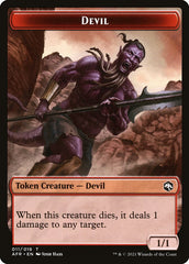 Devil // Boo Double-Sided Token [Dungeons & Dragons: Adventures in the Forgotten Realms Tokens] | Jomio and Rueliete's Cards and Comics