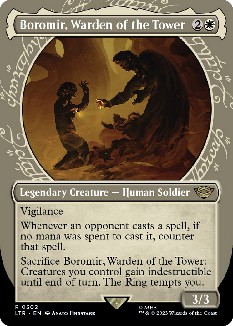 Boromir, Warden of the Tower (Showcase Ring Frame) [The Lord of the Rings: Tales of Middle-Earth] | Jomio and Rueliete's Cards and Comics