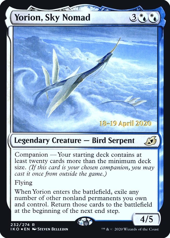 Yorion, Sky Nomad [Ikoria: Lair of Behemoths Prerelease Promos] | Jomio and Rueliete's Cards and Comics