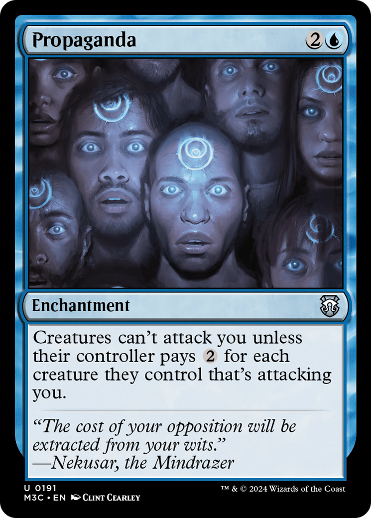 Propaganda (Ripple Foil) [Modern Horizons 3 Commander] | Jomio and Rueliete's Cards and Comics