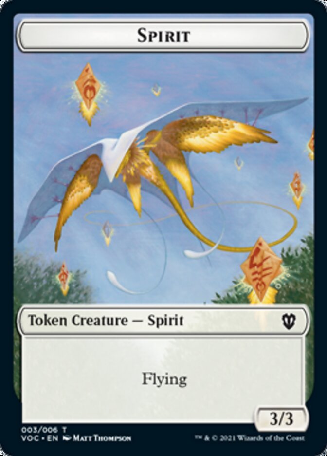 Spirit (003) // Thopter Double-Sided Token [Innistrad: Crimson Vow Commander Tokens] | Jomio and Rueliete's Cards and Comics