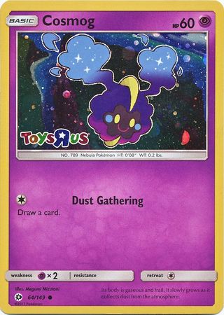 Cosmog (64/149) (Toys R Us Promo) [Sun & Moon: Base Set] | Jomio and Rueliete's Cards and Comics