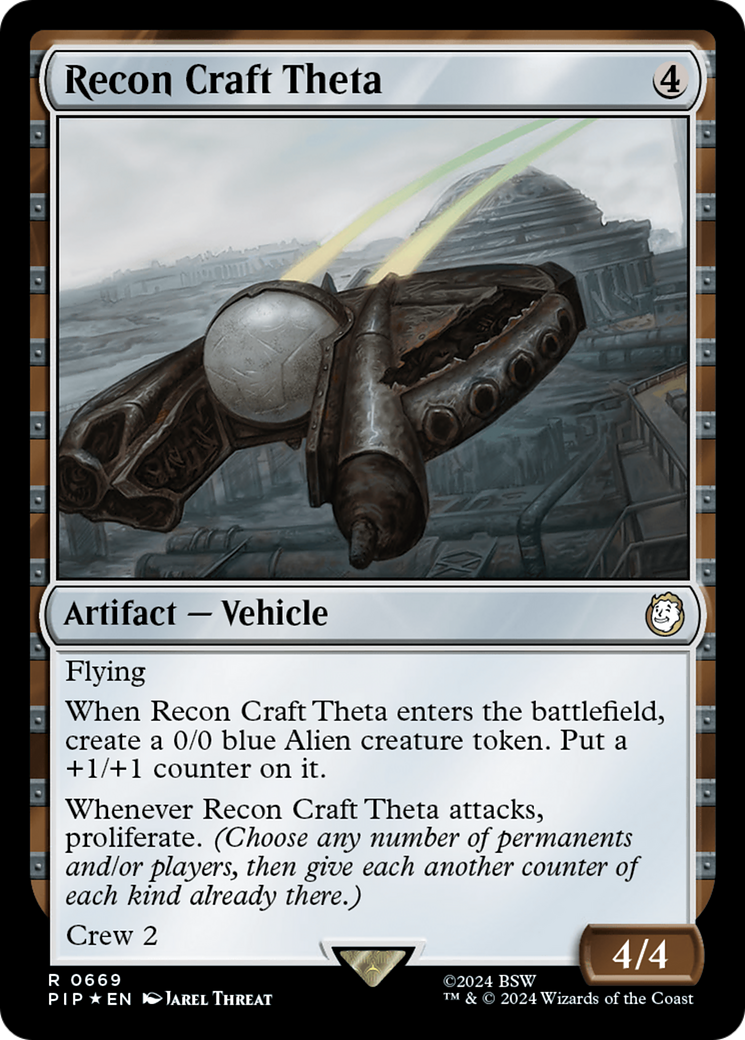 Recon Craft Theta (Surge Foil) [Fallout] | Jomio and Rueliete's Cards and Comics